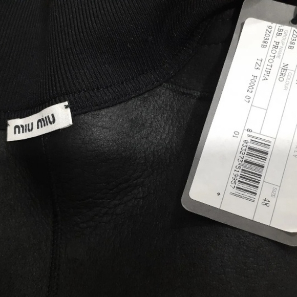 Miu Miu Sheep Fur Bomber Jacket - Picture 13 of 13